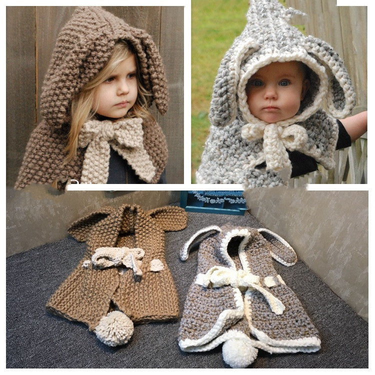 Winter Hats with Bear Scarf