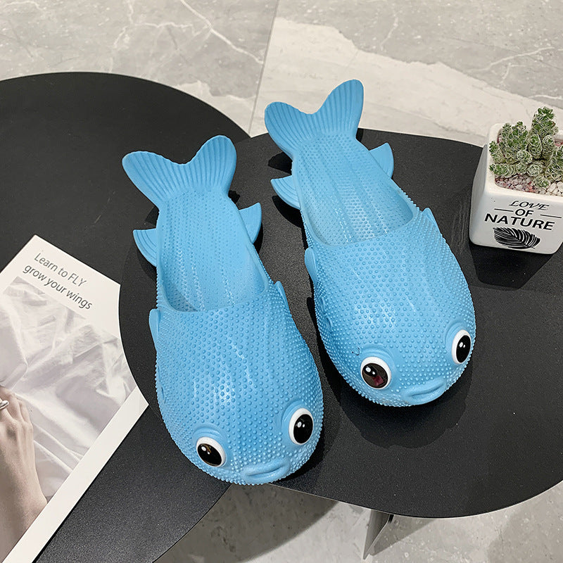Creative Funny Soft Bottom Puffer Fish Slippers