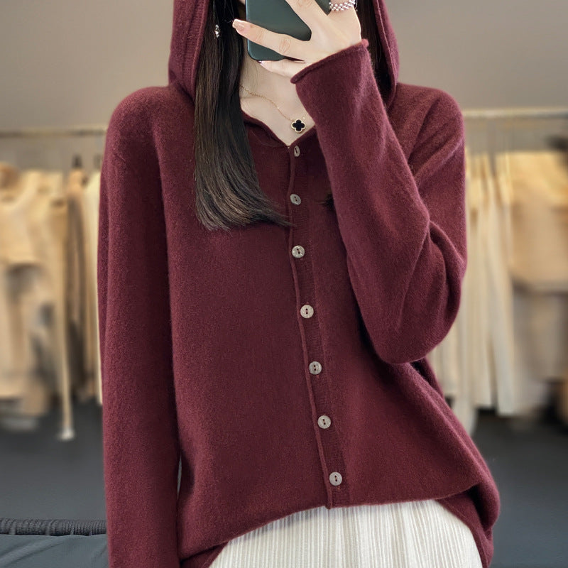Wool Women's Cardigan Sweater
