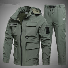 Winter Fleece-Lined Warm Waterproof Camouflage Clothing