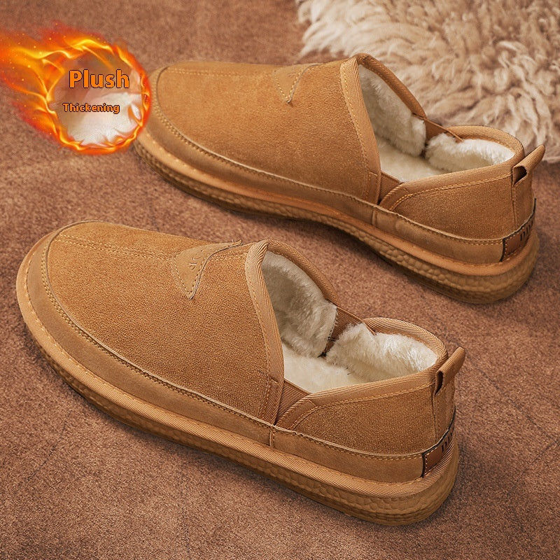 V-Cut Fleece Snow Boots
