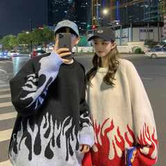Japanese Knit Jacket Couple Outfit