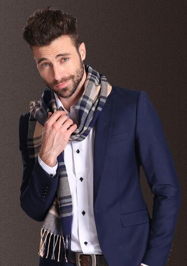 Europe Fashion Shawl Scarves for Men