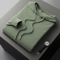 Hooded Long-Sleeved Sweater Pullover