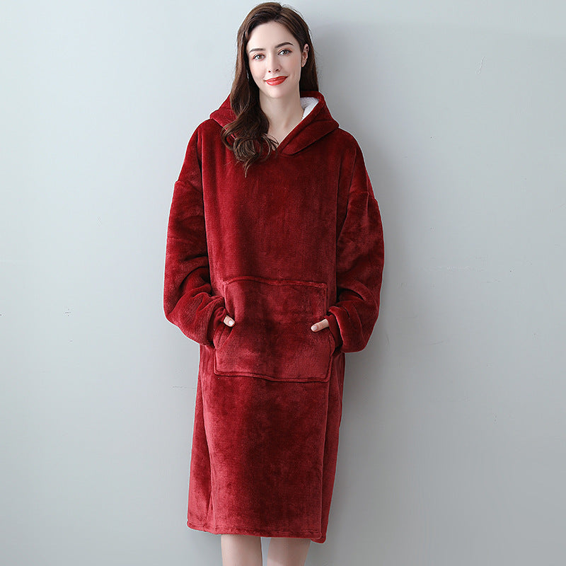Hooded Thermal Blanket for Women