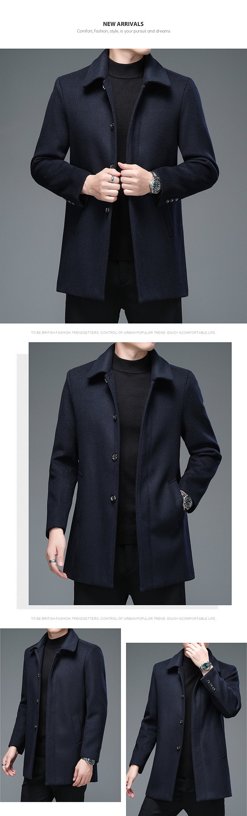 Long Sleeve Lapel Korean Style Casual Jacket