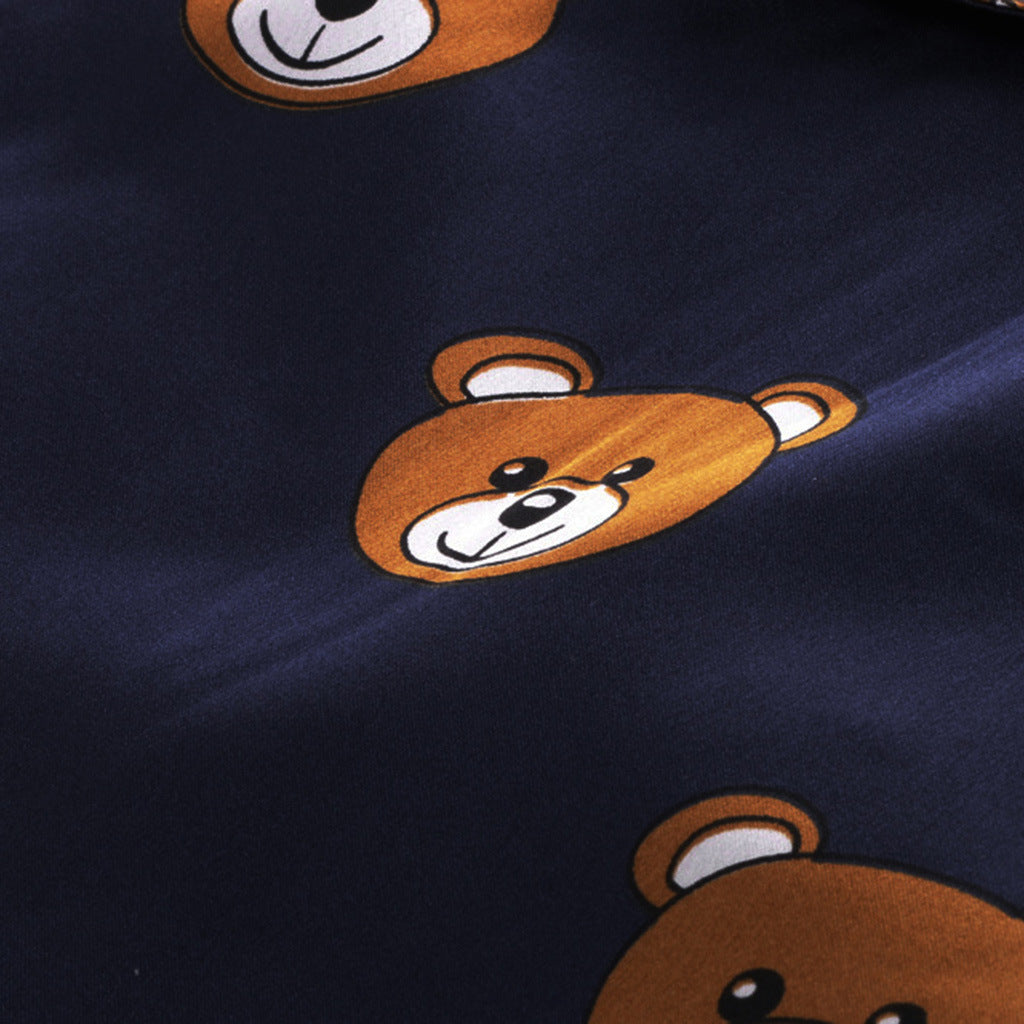 Silk Bear Pajamas Set