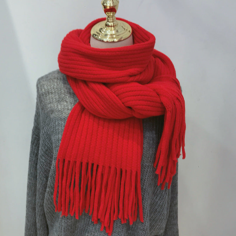 Students Thickened Warm Scarves