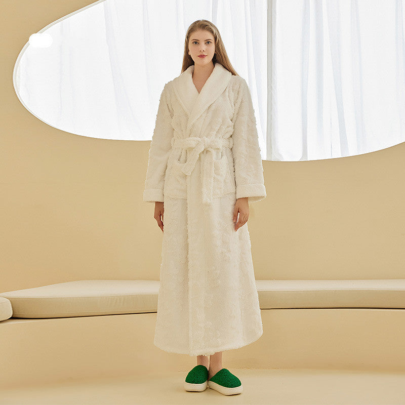 Thickened Flannel Nightgown