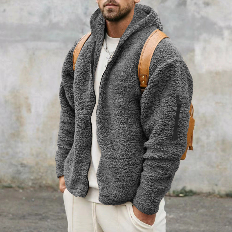Wear Warm Coat with Zipper