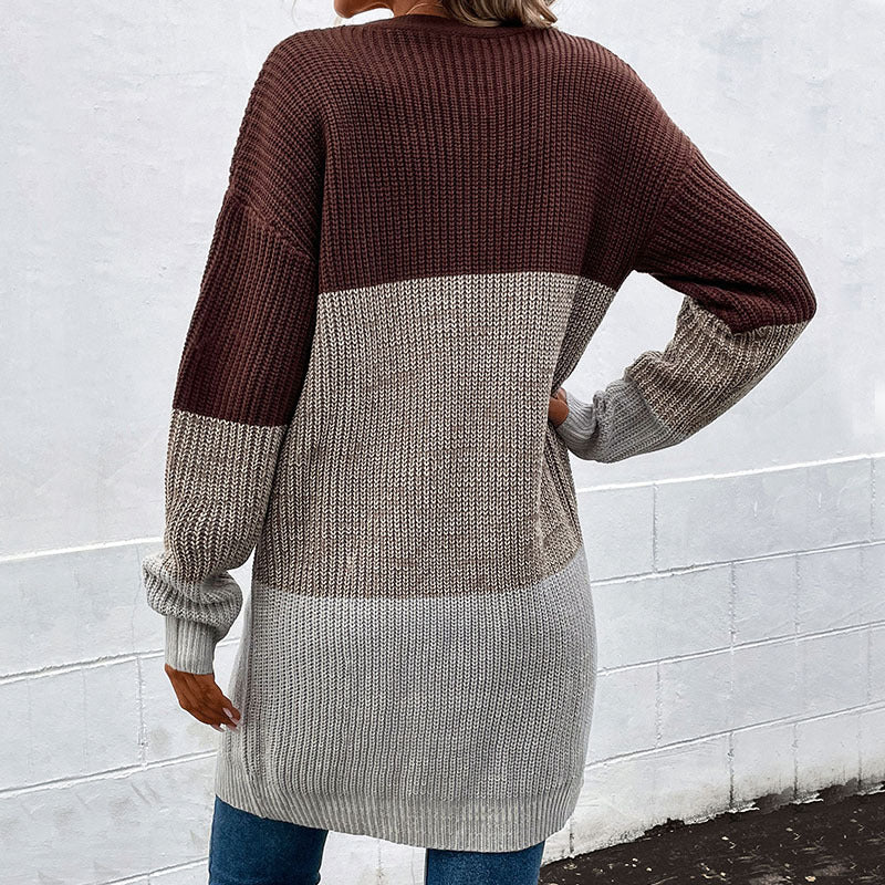 Mid-Length Cardigan Sweater