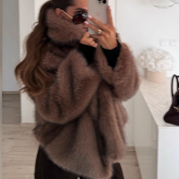 Plush Coat Fur Women's Clothing