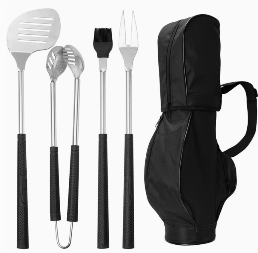 Gute 7 Piece Golf BBQ Tools Gift Set - Fathers Day Golf Club