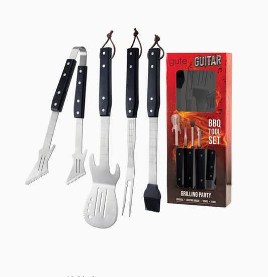 Gute BBQ Grilling Set, 4 Piece Guitar Stainless Steel