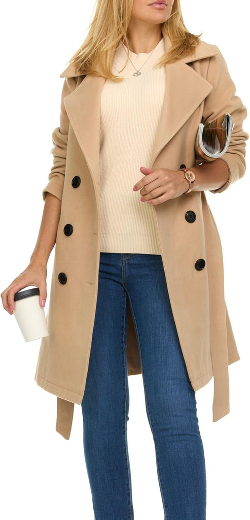 Women's Double-Breasted Trench Coat – Fiamari
