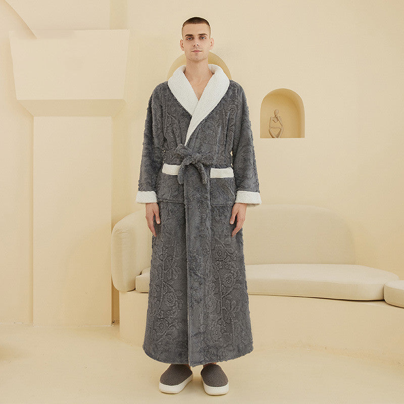 Thickened Flannel Nightgown