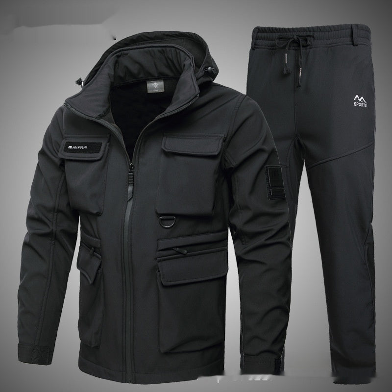 Winter Fleece-Lined Warm Waterproof Camouflage Clothing
