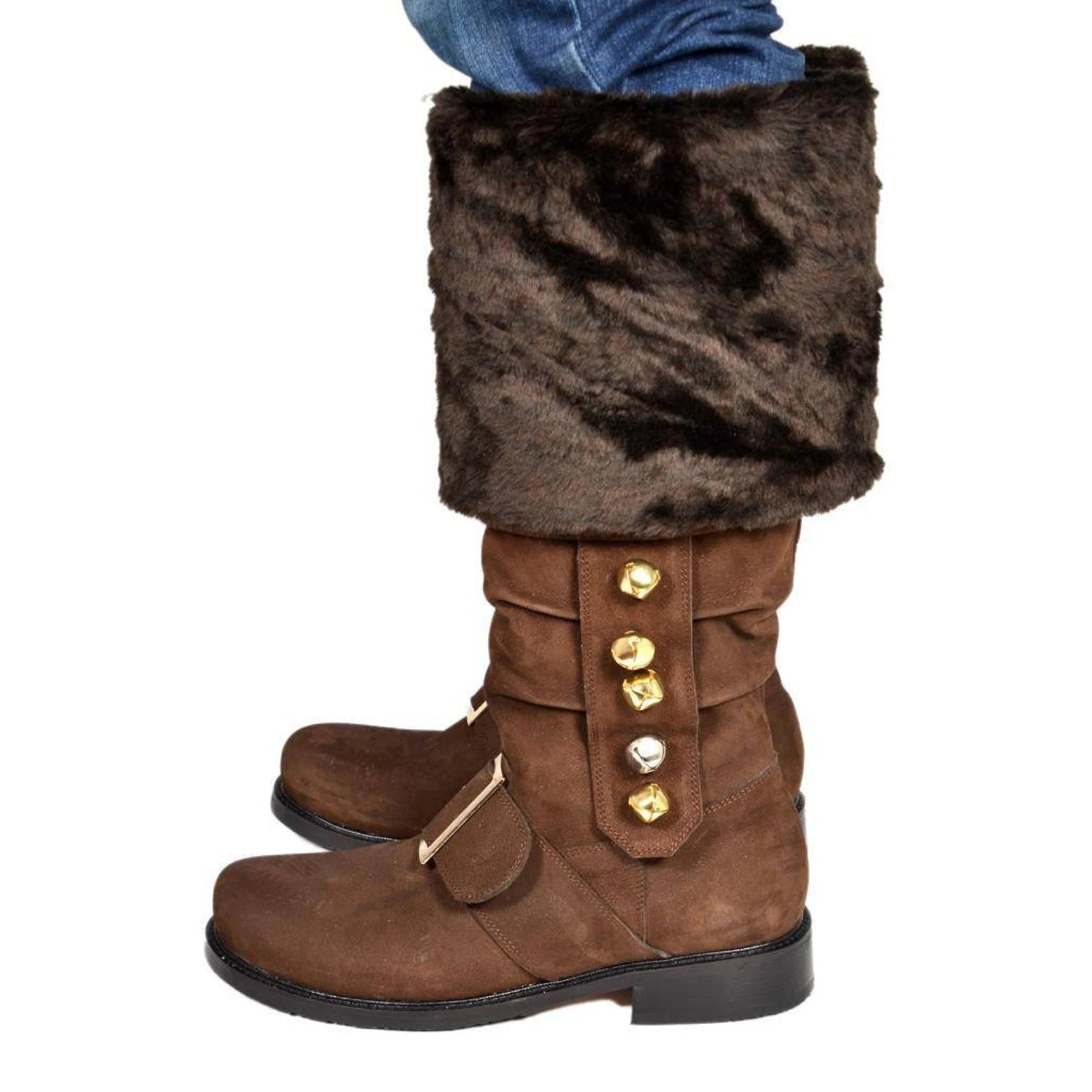 Christmas Old Man Leather Boots