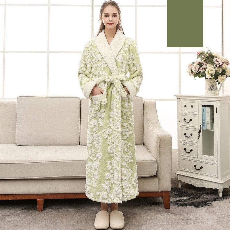 Thickened Flannel Nightgown