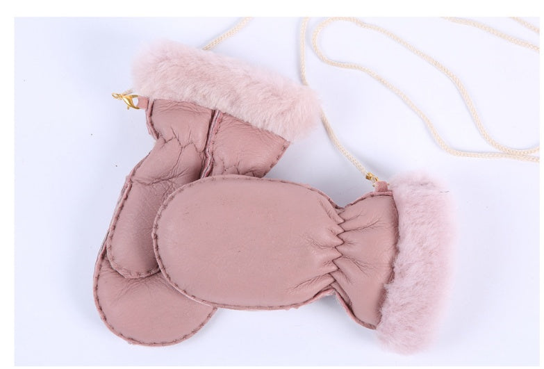 Mittens Sheepskin Gloves