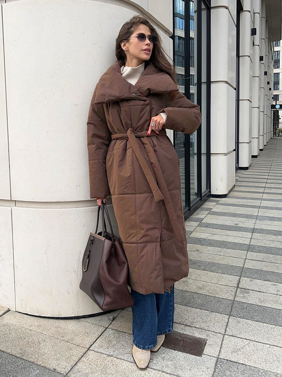 Women's Fashion Large Lapel Long Coat