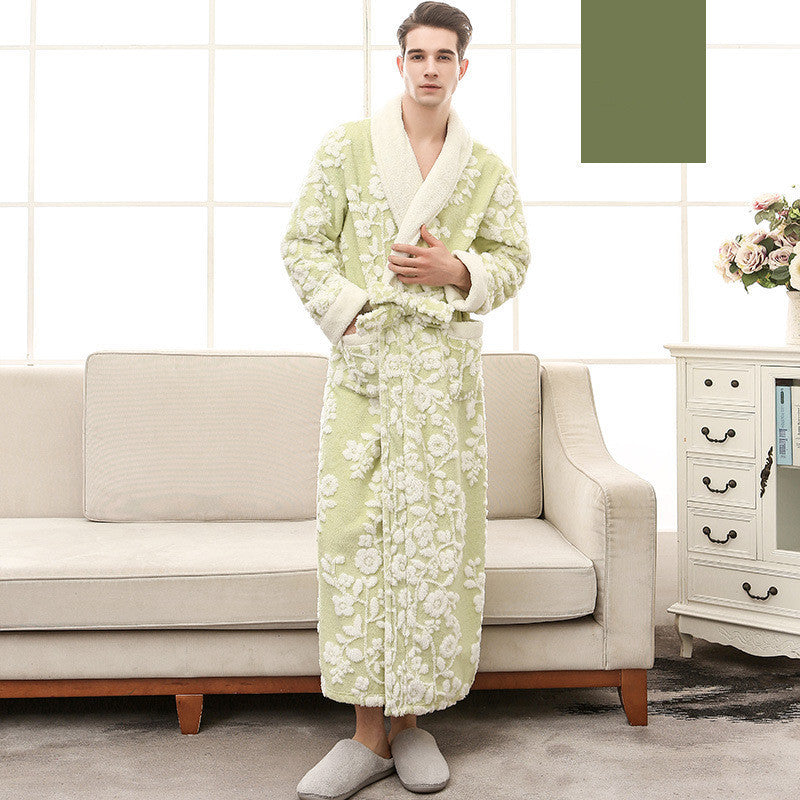 Thickened Flannel Nightgown