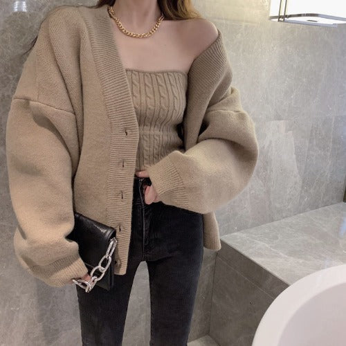 Tube Top Knitted Sweater