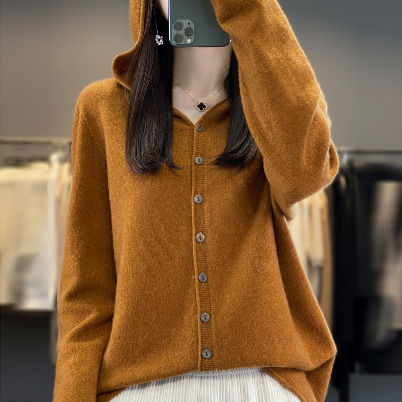 Wool Women's Cardigan Sweater