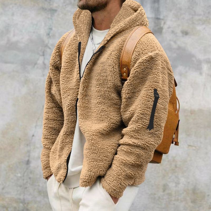 Wear Warm Coat with Zipper