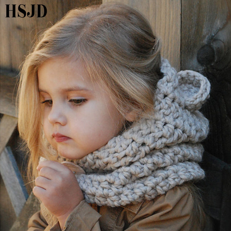 Winter Hats with Bear Scarf