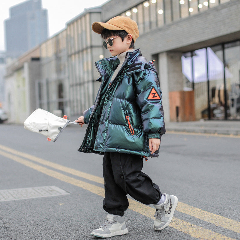 Kids Thick White Duck Down Jacket