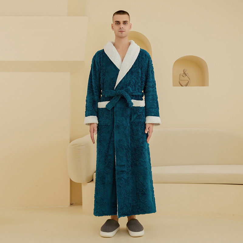 Thickened Flannel Nightgown